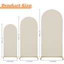 SUKAIKEQA 7.2FT Wedding Arch Cover – Stretchy Spandex Fabric Backdrop for Arch Stand – Ideal for Wedding Ceremony, Birthday Party, Baby Shower & Photo Booth Decoration (Off-White)