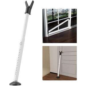 Door Security Bar - Heavy Duty Door Jammer Security Bar - Adjustable Sliding Door Security Bars - Doors Stoppers Security for Patio, Window, Front Door Apartment, Home, Hotel Room