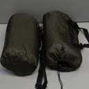 Tranqun 2 Large Outdoor Blanket 78'' x 55'' Quilted Windproof Waterproof Fleece Sandproof Stadium Foldable Warm Blanket for Camping Picnic Sporting Events Cold Weather (Military Green)