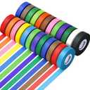 24 Rolls Colored Masking Tape Bulk for Art, 0.6 inch x 720 Yards for Crafts, Labeling, DIY Decorative, colored painters tape, Rainbow Colors Tape for General Use Projects, Easy Tear No Residue