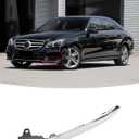 Front Bumper Chrome Trim Molding Compatible with Mercedes Benz E-Class Sedan 2014-2016 W212 E250 E350 E400 E500 E550 (Driver's Side/Left Side: A2128852774)