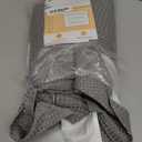EUTXL Grey Shower Curtain and Liner Set - 230GSM Waffle Weave Textured Heavy Duty,Hotel Luxury Weighted Bath Curtain,71W x 74H