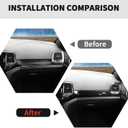 RT-TCZ Center Console Dashboard Panel Cover Trim Decor Interior Accessories for Jeep Grand Cherokee 2011-2020 (Black Carbon Fiber)