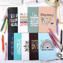 18 Pcs Christmas Pharmacy Technician Gifts, 9 Pharmacist Notebooks Journal & 9 Ballpoint Pen, Thank You Christmas Gifts for Pharmacy Technician, Nurses, School Medical Assistants Students