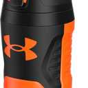 Under Armour 32 oz Insulated Water Bottles - Sports Water Jug with Fence Hook, Leak Resistant for Baseball, Football & More, 32 oz Insulated, Blaze Orange/Black