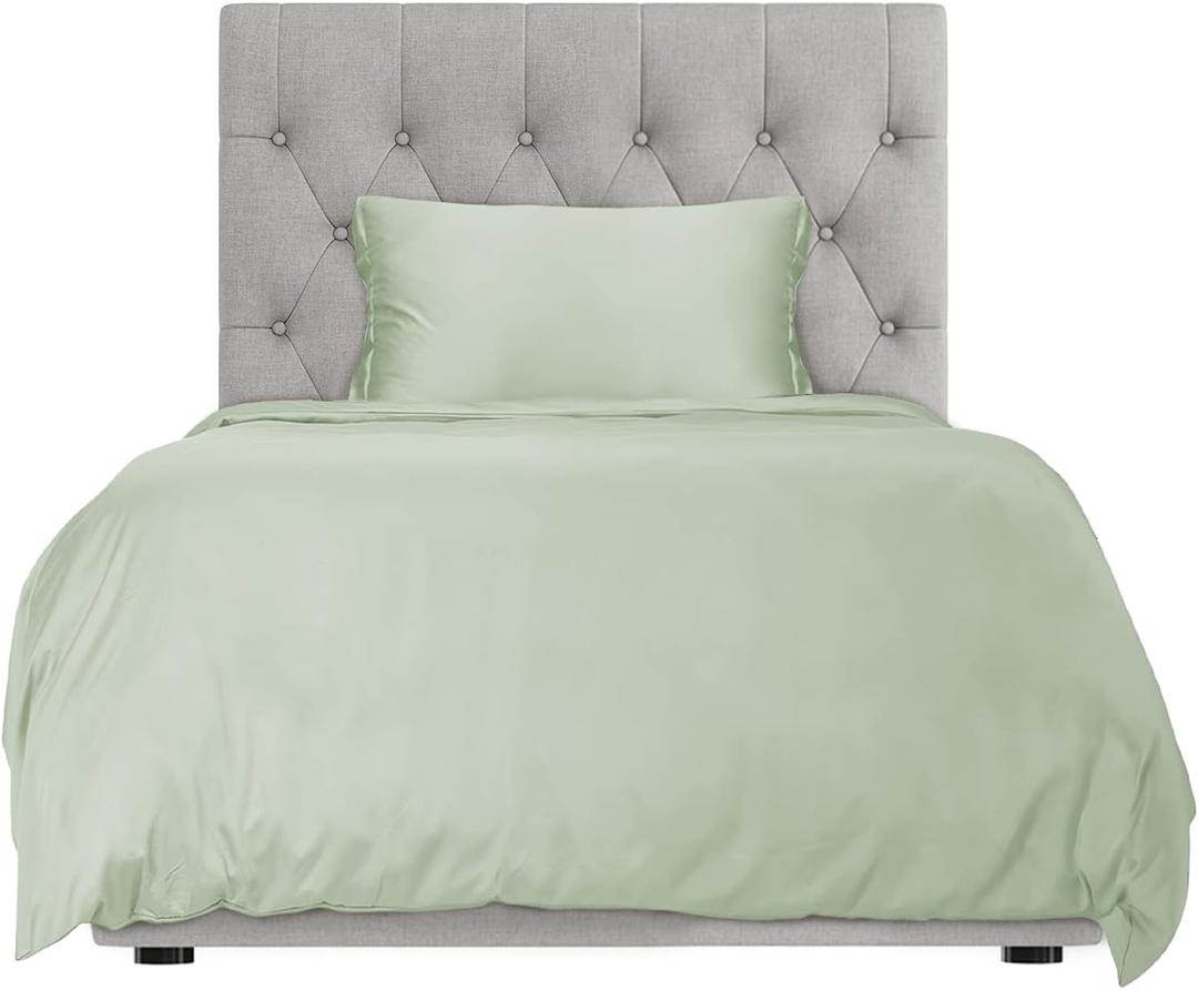 Hotel Sheets Direct Duvet Cover Bed Linen Set, 2 -Piece Set, Light Green, Twin