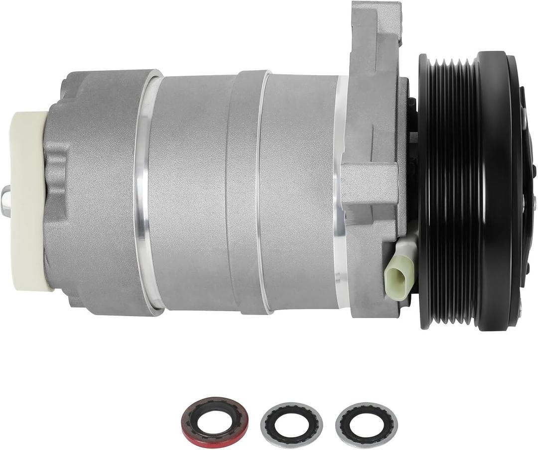 ECCPP A/C Compressor with Clutch 1993-1997 Fit for Chevrolet Camaro for Pontiac Firebird for Buick Roadmaster 5.7L AC Compressor Fast Cooling 6 Grooves