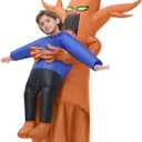 Inflatable Costume Kids, Halloween Tree Abduction, Dead Tree Blow Up Costume for Girls Boys Cosplay Themed Parties