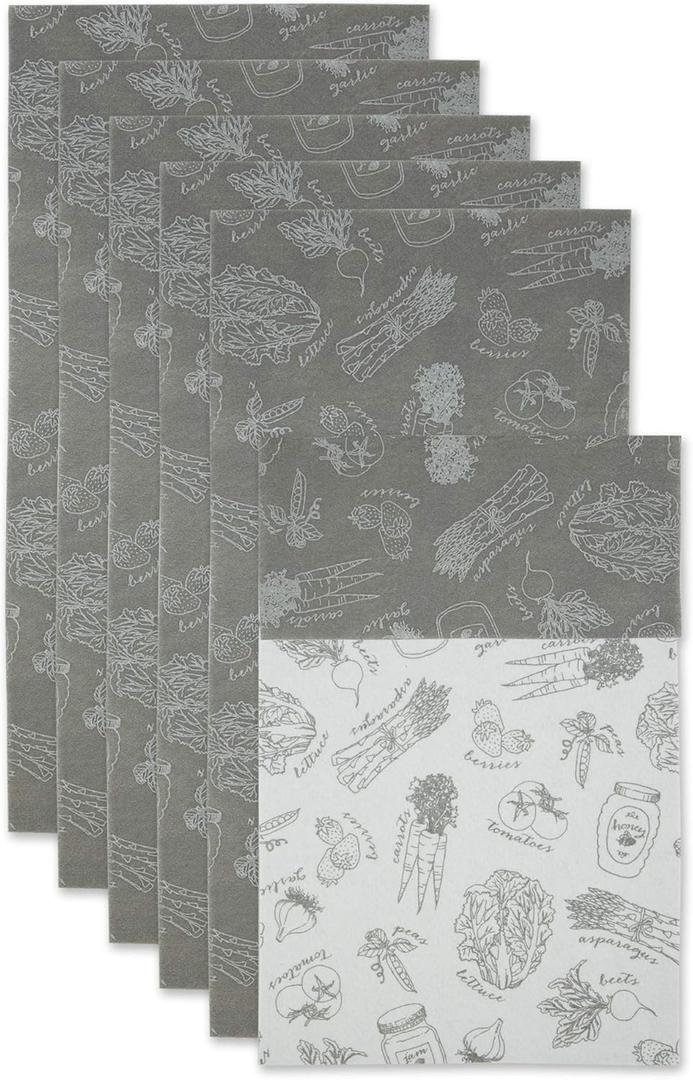 DII Fridge Liner Collection Non-Adhesive, Cut to Fit, Gray Market, 12x24, 6 Piece