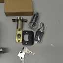 Veise VE018 Smart Knob Handle Lock - Fingerprint, App Control, Keyless Entry for Front Door and Bedroom, Electronic Digital Keypad, Auto Lock, Remote Access Sharing, IP55 Weatherproof, Matte Black