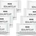 8 Pack Waterproof Sealant Mastic, Sealing Mastic Quick Mending Mud for Air Conditioning Repair, Wall Hole Filler Putty for Wall Holes Repair Sealant Clay