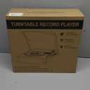 Vinyl Record Player Turntable with Built-in Bluetooth Receiver & 2 Stereo Speakers, 3 Speed 3 Size Portable Retro Record Player for Entertainment and Home Decoration