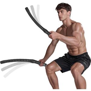 2PCS Ropeless Battle Ropes for Home Gym,(Black)