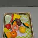 Melissa & Doug Wooden Cutting Fruit Toy Food Set & Pretend Play Kitchen Accessories, Preschool Learning Toys for Girls & Boys 3+ (11.8 x 10.85 x 1.95)
