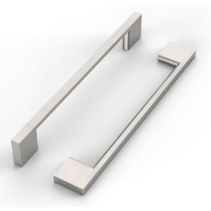 10 Pack 6.3 Inch(160mm) Cabinet Pull Brushed Satin Nickel Kitchen Cabinets Handles Brushed Nickel Cabinet Hardware for Cupboard Square Kitchen Pulls for Cabinets Drawer Handles