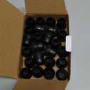 24 Pcs Small Chair Leg Floor Protectors, Chair Leg Protectors for Hardwood Floors, Silicone Chair Leg Caps Covers, Round Felt Furniture Pad Protect Floor from Scratches & Noise(Black, Fit 0.55"-0.75")