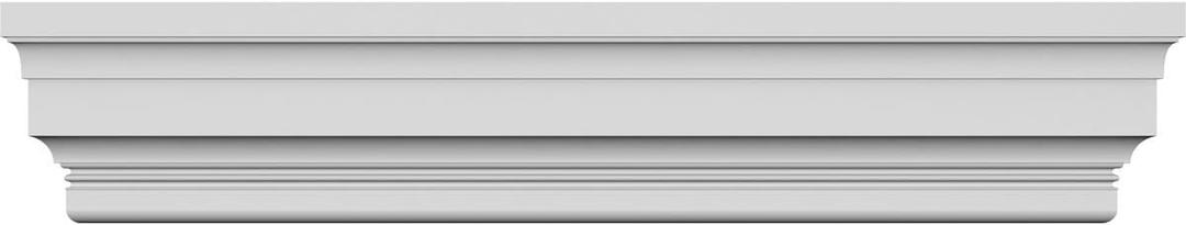 Ekena Millwork CRH12X90ST 90" Bottom 95 3/4" Top Width x 11 7/8" H x 5/8" P Standard Crosshead, Width Width, Factory Primed White