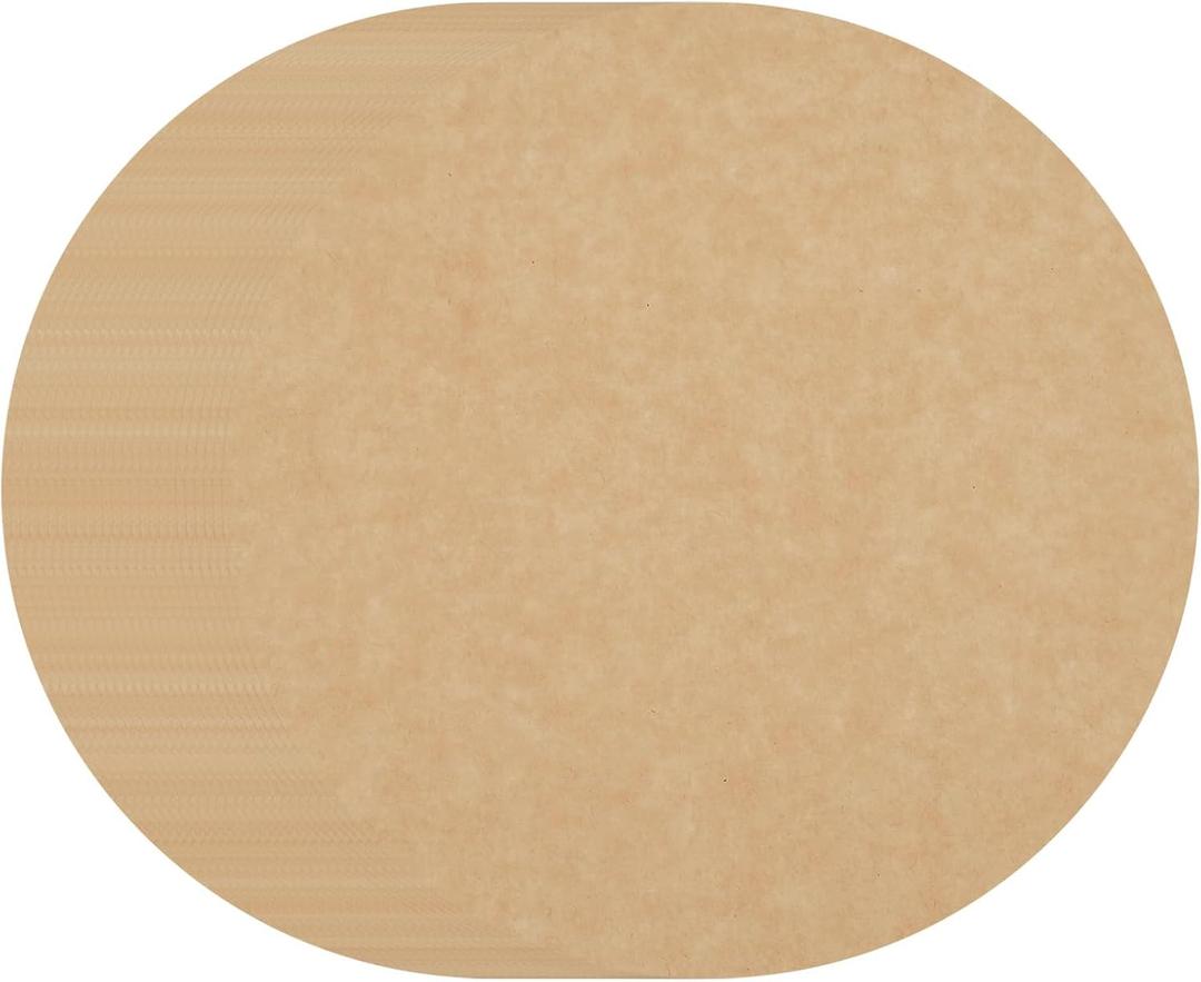 uxcell 250 Pcs Unbleached Parchment Paper Baking Sheets Rounds, 4.5 Inch Hamburger Patty Paper, Non Stick Parchment Pulp Paper for Baking Grilling or Meat Storage, Wood Color