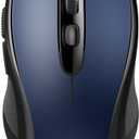 TECKNET Bluetooth Mouse, 4000DPI Wireless Mice for Laptop 2-in-1(BT 5.0/3.0+2.4Ghz) Computer Mouse with USB Receiver for Mac (USB-A+Bluetooth, Blue)