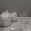 LemonRoad 4 Pcs 64 oz Plastic Candy Jars with Lids 100 Pcs Bowls 2 Spoons, Clear Cookie Dessert Buffet Containers Set Large Airtight Apothecary Storage for Wedding Home Bar Supply