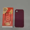 Vooii Compatible with iPhone 17e Case and for iPhone 16e Case, Liquid Silicone Upgrade [Camera Protection] [Soft Anti-Scratch Microfiber Lining] Shockproof Phone Case for iPhone 17e/16e 6.1" - WineRed
