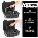 TIFFDADA Protective Hard Shell Carrying Case Compatible with Nintendo Switch 2 (2025), Waterproof Travel Bag Holds NS2 Console, Pro Controller, Dock, Joy-con Grip, Power Adapter and Other Accessories (Black)