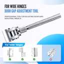 2 x Universal Door Hinge Adjustment Tool, Hinge Gap Adjustment Wrench, Suitable for Various Sizes of Hinges, For Home, Commercial, Fire Doors Hinge