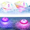 2PACK Floating Pool Lights, Rechargeable Pool Lights