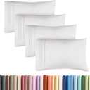 Standard Pillow Cases Set of 4 - Ultra Soft Hotel Quality Pillowcase Covers - Comfy Bedding for Women, Men, Kids & Teens - Machine Washable Pillow Protectors - 4 Piece Set - Standard Size French Grey