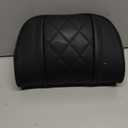 LUNDA Luxury Car Neck Pillow Car Travel Neck Rest Pillows Seat Cushion Support Napa Leather for Mercedes Benz S-Class headrest (Black