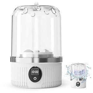 Mini Portable Washing Machine, Rechargeable Underwear Washer, Delicate Washes Doll Clothes, Socks, Bikinis, Suitable for Travel, Apartment, Camping