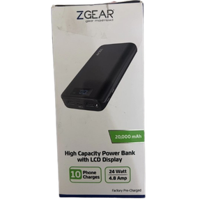 Zgear High Capacity Power Bank With LCD Display