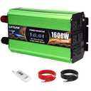 5000W Pure Sine Wave Power Inverters, LVYUAN 10000W Peak Power 12V DC to AC 120V Power Converter for RV, Truck, Outdoor, Remote Control Quadruple AC Outlets and USB Ports Inverter with LCD Display