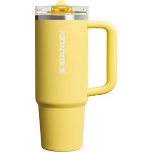STANLEY Quencher ProTour Flip Straw Tumbler with Leakproof Lid 30 oz | Built-In Straw & Handle | Cupholder Compatible for Travel | Insulated Stainless Steel Cup | BPA-Free | Daffodil