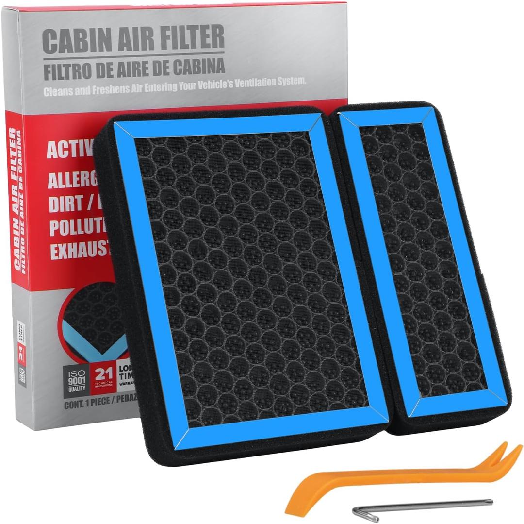 CF12436 Cabin Air Filter with Activated Carbon Compatible with Subaru Ascent 19-25/Crosstrek 18-23/Impreza17-23/Legacy Outback 20-25.