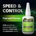 Medium Super Glue Kit, 113.6 Gram (4 oz) CA Glue with Anti-Clog Cap & Microtips for Woodworking, 3D Printing, Aquarium, Crafts, Plastic  Instant Cyanoacrylate Adhesive Repair Shoe, Ceramic, Glass