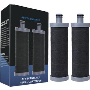 Carbon Shower filter cartridge 2PCS Compatible with Shower Filter System,Reduces chlorine, heavy metals, and other impurities to help alleviate dry skin and dry hair