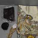 kasahara Pirate Costume Accessories Women Pirate Bandanas Head Scarf Eye Patch Medieval Corset Necklace Jewelry