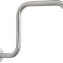 High Rise Shower Head Extension Arm with Flange S-Shaped Shower Head Extender Pipe for Shower Standard 1/2" Connection Bath Accessory