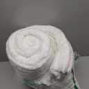 Andency Full Size Comforter Set, White Fluffy 3 Pieces, Super Soft Warm Fleece Faux Fur Bedding Set, Luxury Fuzzy Heavy Bed Set for Winter (1 Comforter & 2 Pillowcases) (Full (79"x90"))