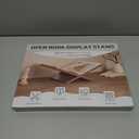 PUERSI Open Display Stand, Wooden Large Book Holder, Coffee Table Stand, Wood Easel for Magazine, Art, Cook Book, Bible, Quran - Brown