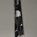 No Drill Tension Curtain Rod, 28-48 Inch Spring Tension Rods No Drilling Required, 7/8 Inch Extra Thick Adjustable Curtain Rods for Windows, Black Tension Rod for Kitchen Closet Doorway