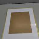 upsimples Aluminum 11x14 Picture Frame Gold, Display Photo 8x10 with Mat or 11 x 14 without Mat, Wall Hanging Metal Poster Frame with Acrylic Cover, 1 Pack
