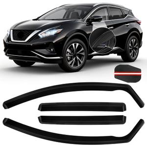 in-Channel Rain Guards Fit for Nissan Murano 2015-2024, Side Wind Deflectors, Vent Window Visors Shades Shield, Exterior Car Accessories, 4 Pieces