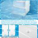 2 PCS Swimming Pool Ladder Weights, HDPE Swimming Pool Step Weights with 12 Adjustable Straps Universal Water Sand Anchors Bin Stabilizers for Inside Pools Easy Step System Above Ground