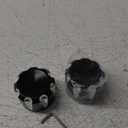 Motorcycle Front Axle,2pcs CNC Aluminum Front Axle Skull Nut Bolt Cover (Black)