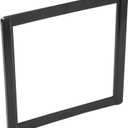 CHEDA High & Mid Roof Vent Adapter Compatible with 14" x 14" opening; The vent adapter outside dimension is 16 3/4 X 16 3/4 Black