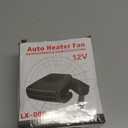 Portable Car Heaters for Vehicle,12V Car Heater that Plugs into Cigarette Lighter,360 Rotatable Windshield Defroster 200W Fast Heating in 60s Portable Heater for Car,RV,SUV (Black)