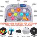 Whack Game Mole for Toddler, Toys for 3-12 Year Old Boys and Girls, Kids Whack Pound Game,Gifts for 3 4 5 6+ Year Old Boys, Interactive Educational Toy with Sound and Light, PK Mode with 2 Hammers