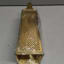 Large Stainless Steel 4 Sides Grater Slicer with Handle, Multifunctional Cutter Planing for Ginger, Garlic, Cucumbers, Carrots, Cheese, Potato, Ergonomic Design Kitchen Gadgets Accessories Gold